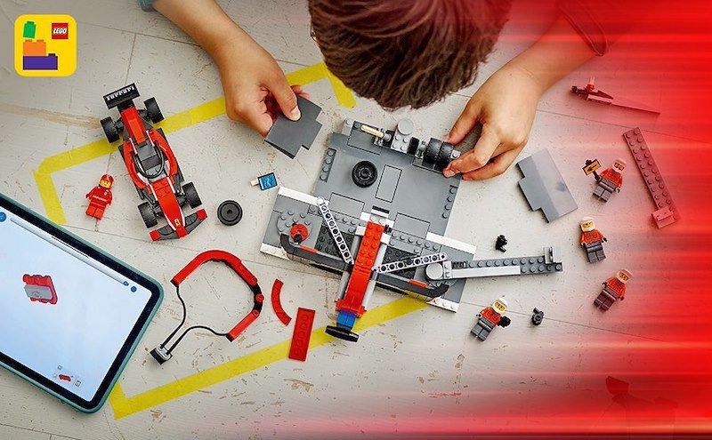 Lego® City Pit Stop e meccanici con monoposto Ferrari F1 (60443)