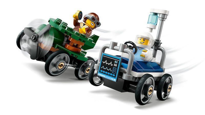 Lego® City Pack veicoli da corsa: aereo contro letto d’ospedale 60459
