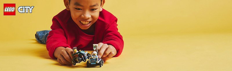 Lego® City Pack veicoli da corsa: aereo contro letto d’ospedale 60459