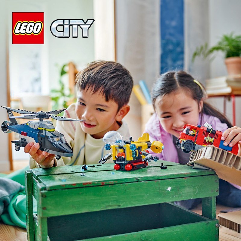 Lego® ELICOTTERO,AUTOPOMPA ESOTTOMARINO-60642