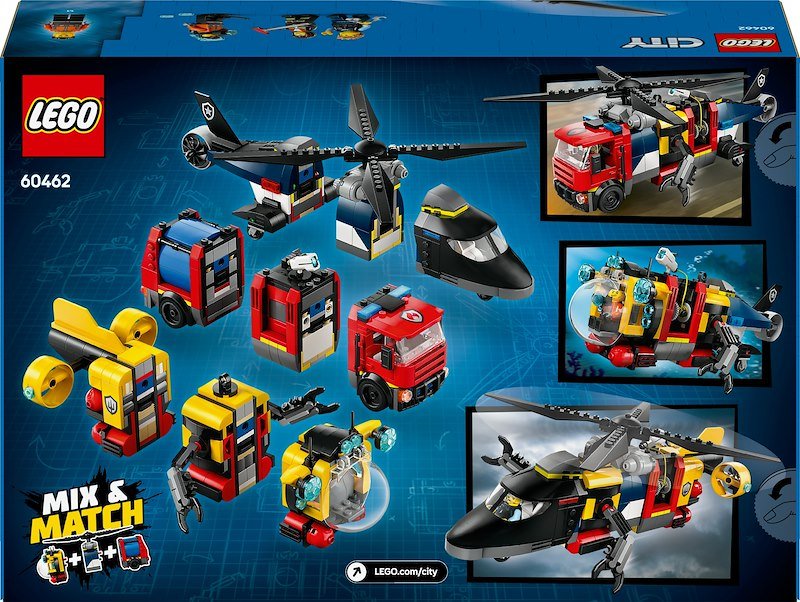 Lego® ELICOTTERO,AUTOPOMPA ESOTTOMARINO-60642