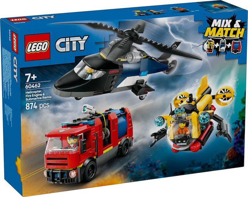 Lego® ELICOTTERO,AUTOPOMPA ESOTTOMARINO-60642