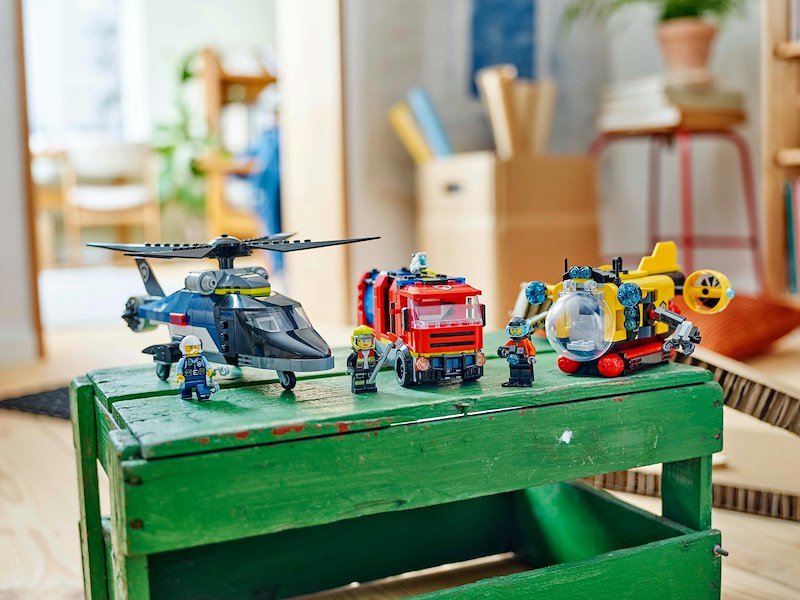 Lego® ELICOTTERO,AUTOPOMPA ESOTTOMARINO-60642