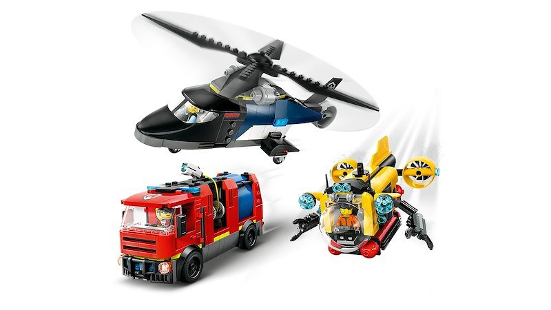 Lego® ELICOTTERO,AUTOPOMPA ESOTTOMARINO-60642