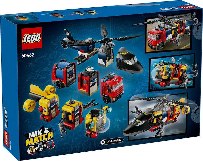 Lego® ELICOTTERO,AUTOPOMPA ESOTTOMARINO-60642