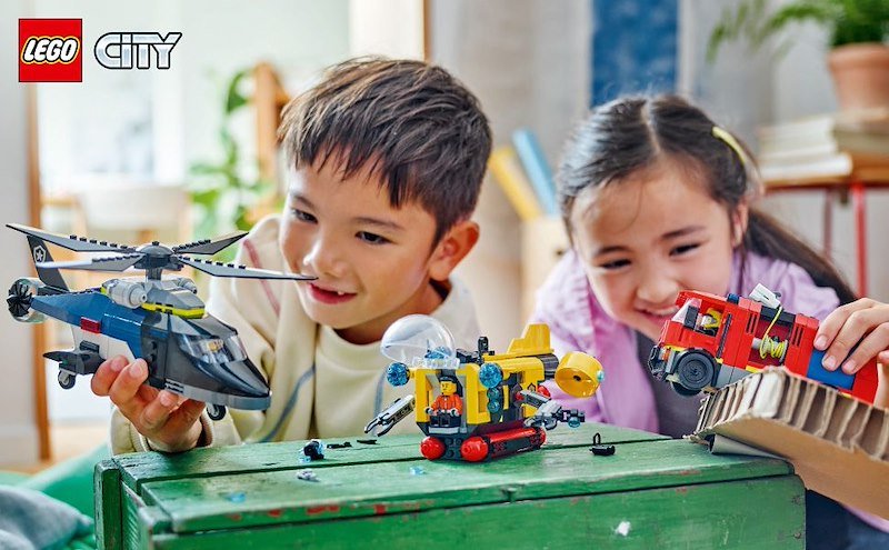 Lego® ELICOTTERO,AUTOPOMPA ESOTTOMARINO-60642