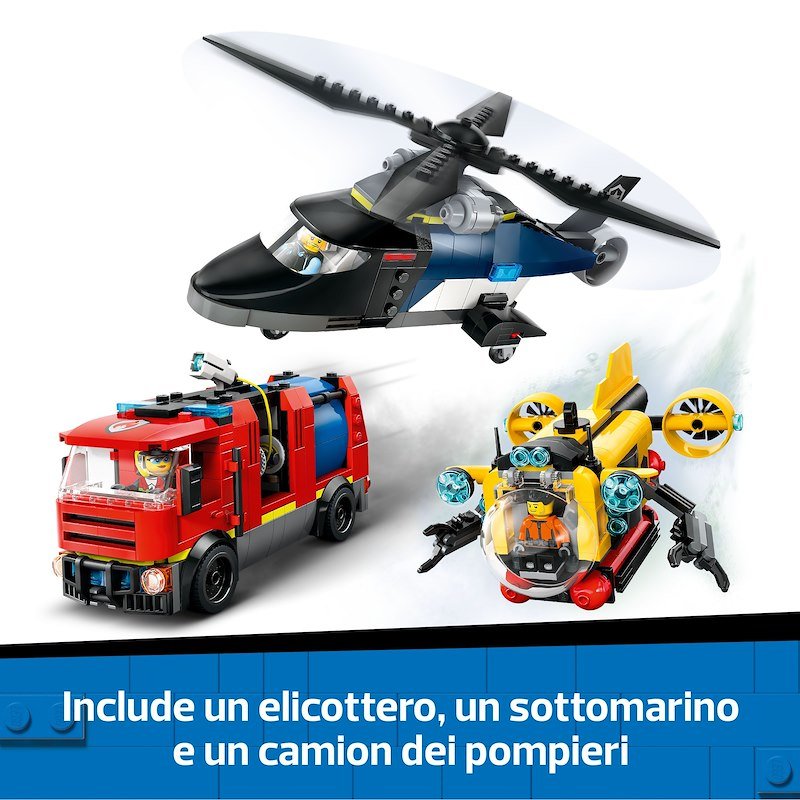 Lego® ELICOTTERO,AUTOPOMPA ESOTTOMARINO-60642