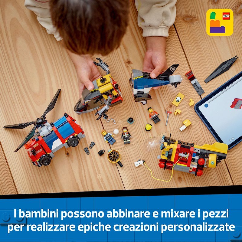 Lego® ELICOTTERO,AUTOPOMPA ESOTTOMARINO-60642