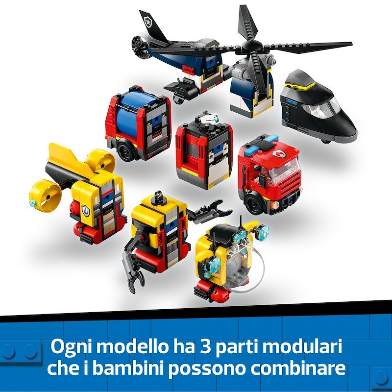 Lego® ELICOTTERO,AUTOPOMPA ESOTTOMARINO-60642