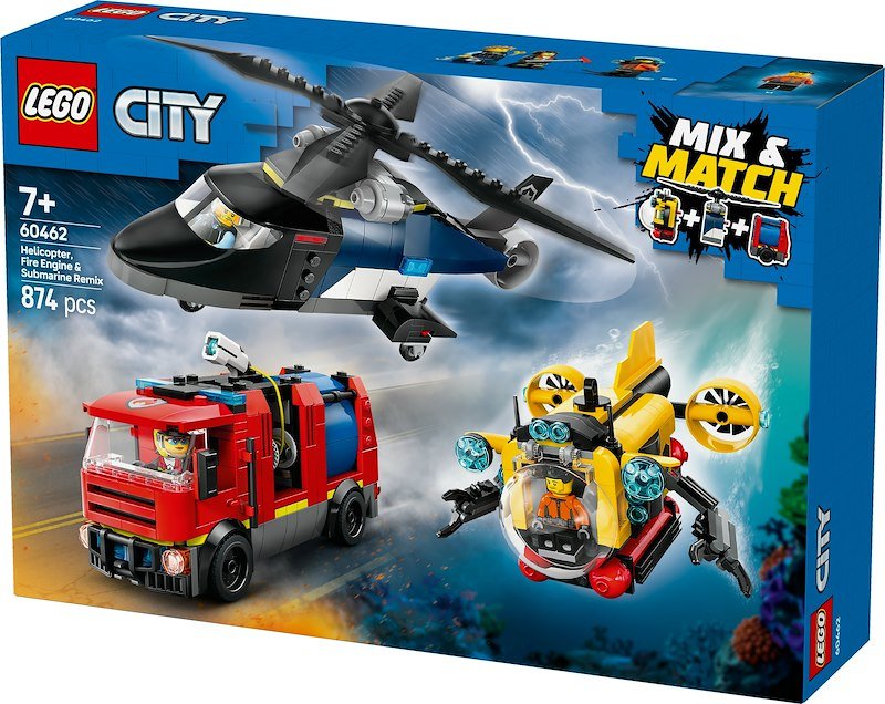 Lego® ELICOTTERO,AUTOPOMPA ESOTTOMARINO-60642