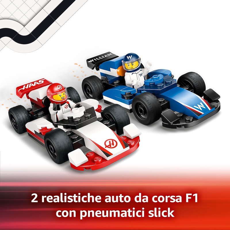 Lego® MONOPOSTO WILLIAMS RACING E HAAS FI- 60640