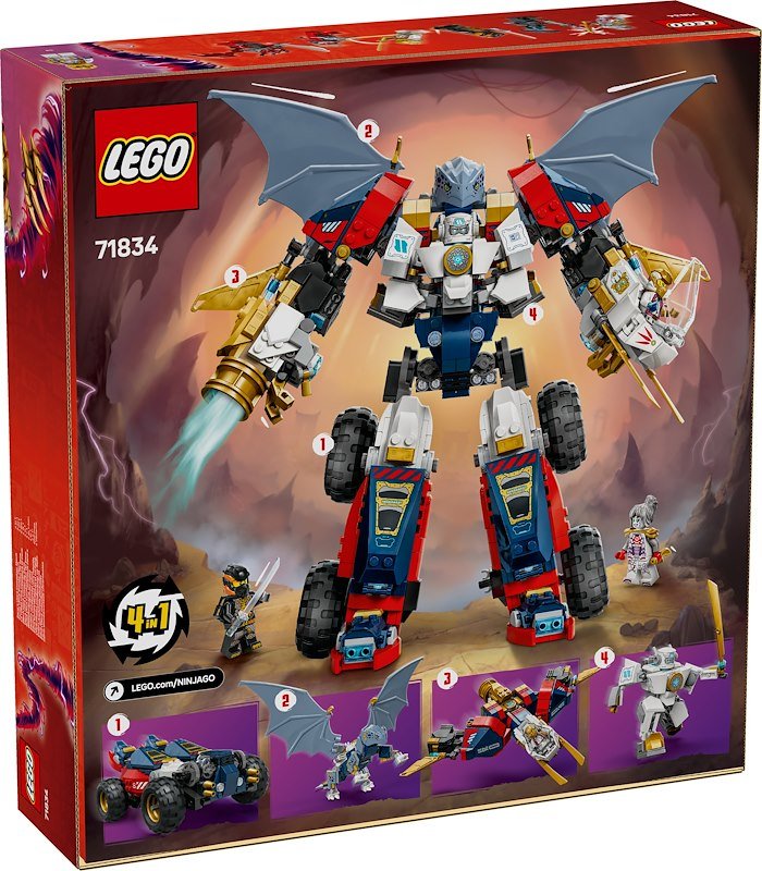 Lego Ninjago Mech Ultra Combinatore di Zane 71834