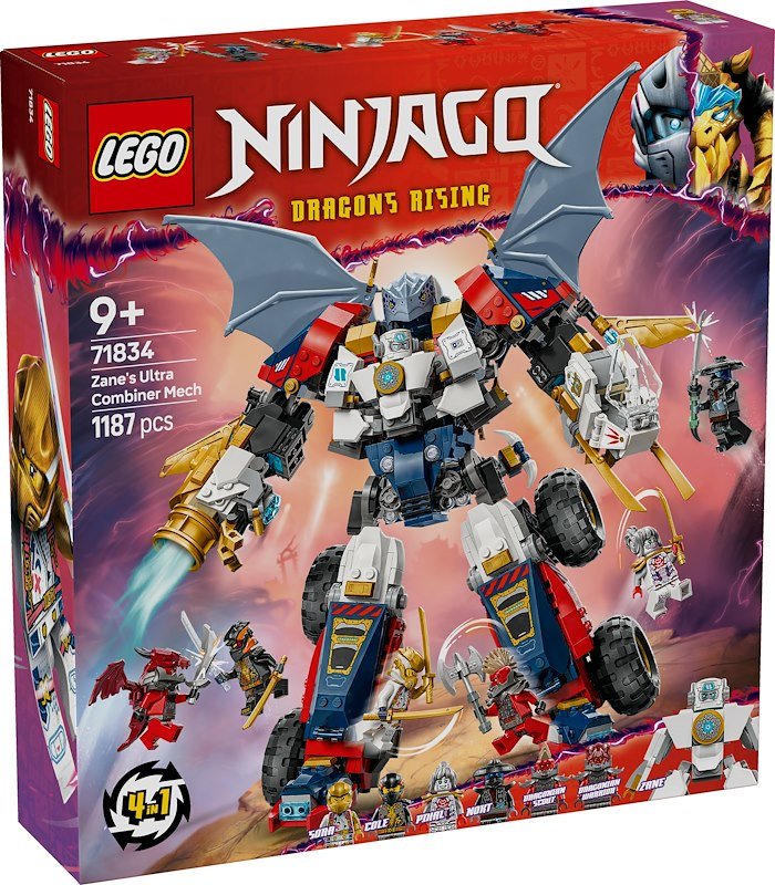 Lego Ninjago Mech Ultra Combinatore di Zane 71834