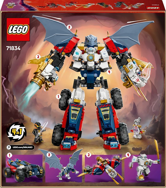Lego Ninjago Mech Ultra Combinatore di Zane 71834