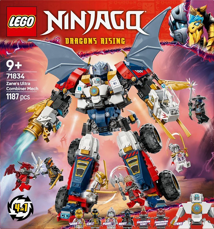 Lego Ninjago Mech Ultra Combinatore di Zane 71834