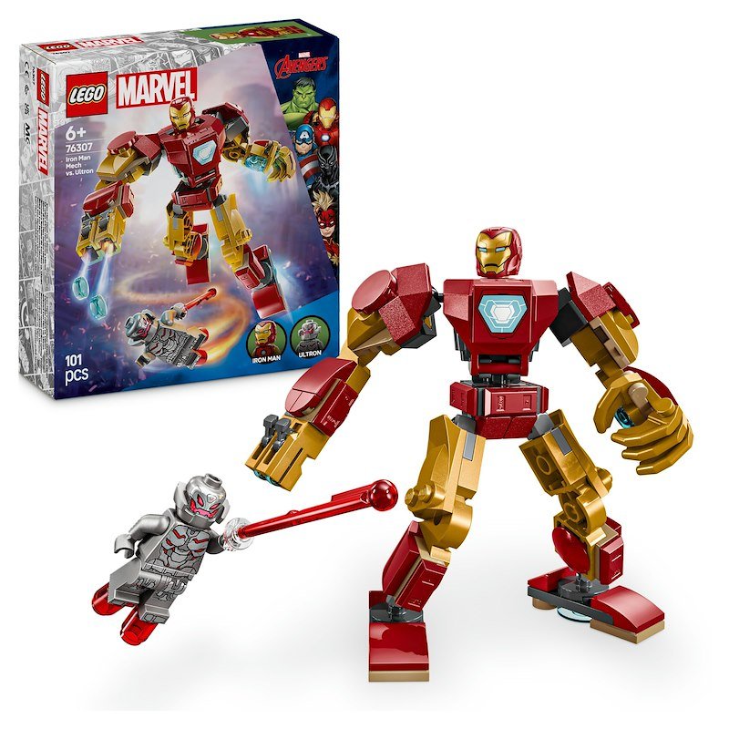 Lego® Marvel Mech di Iron Man contro Ultron 76307