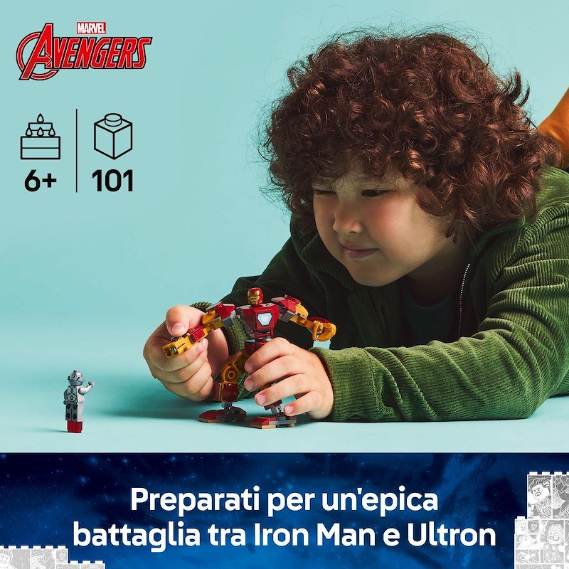 Lego® Marvel Mech di Iron Man contro Ultron 76307