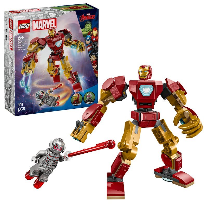 Lego® Marvel Mech di Iron Man contro Ultron 76307