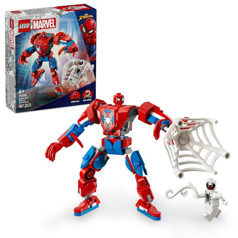 Lego® Marvel Mech di Spider-Man contro Anti-Venom 76308