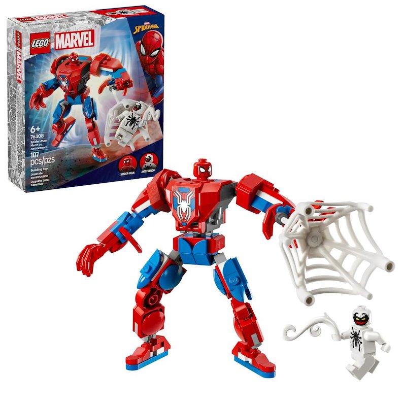 Lego® Marvel Mech di Spider-Man contro Anti-Venom 76308