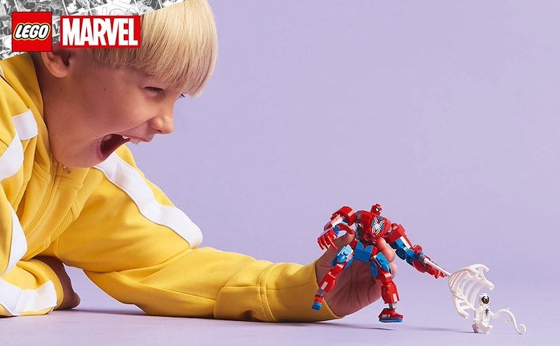 Lego® Marvel Mech di Spider-Man contro Anti-Venom 76308