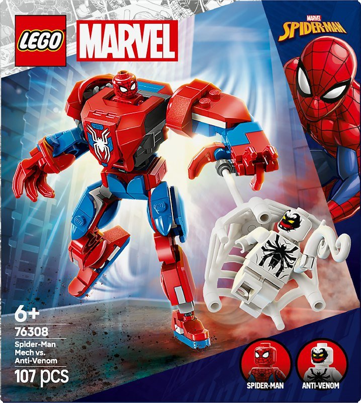 Lego® Marvel Mech di Spider-Man contro Anti-Venom 76308