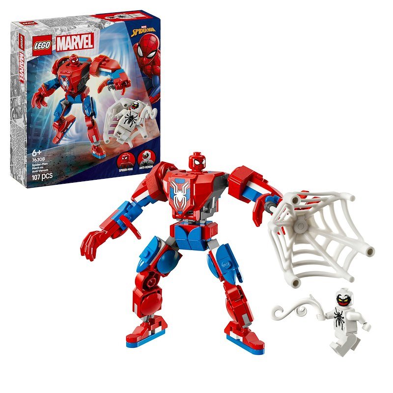 Lego® Marvel Mech di Spider-Man contro Anti-Venom 76308