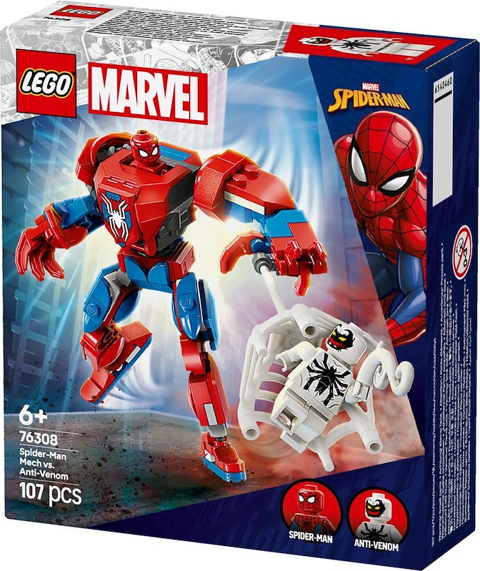 Lego® Marvel Mech di Spider-Man contro Anti-Venom 76308