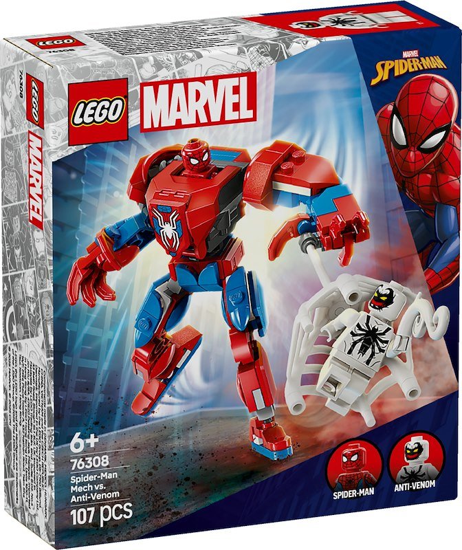 Lego® Marvel Mech di Spider-Man contro Anti-Venom 76308
