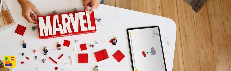 Lego Marvel Logo e minifigure 76313