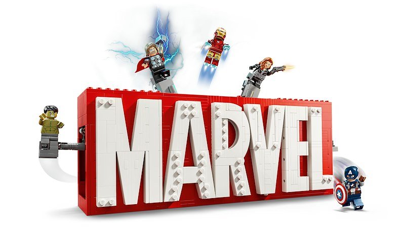 Lego Marvel Logo e minifigure 76313