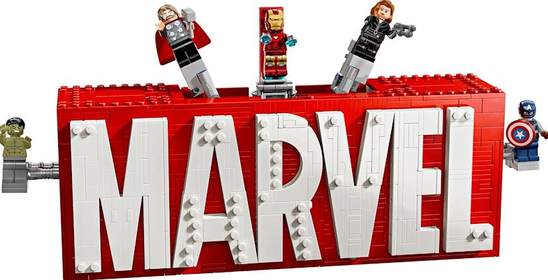 Lego Marvel Logo e minifigure 76313