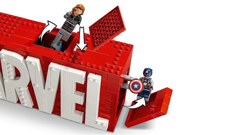 Lego Marvel Logo e minifigure 76313