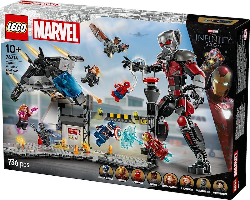 Lego Marvel Azione di battaglia Captain America: Civil War 76314