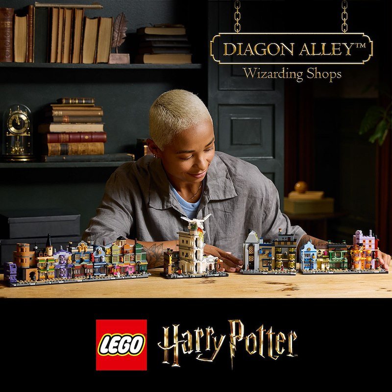 Lego Harry Potter Negozi di magia di Diagon Alley 76444