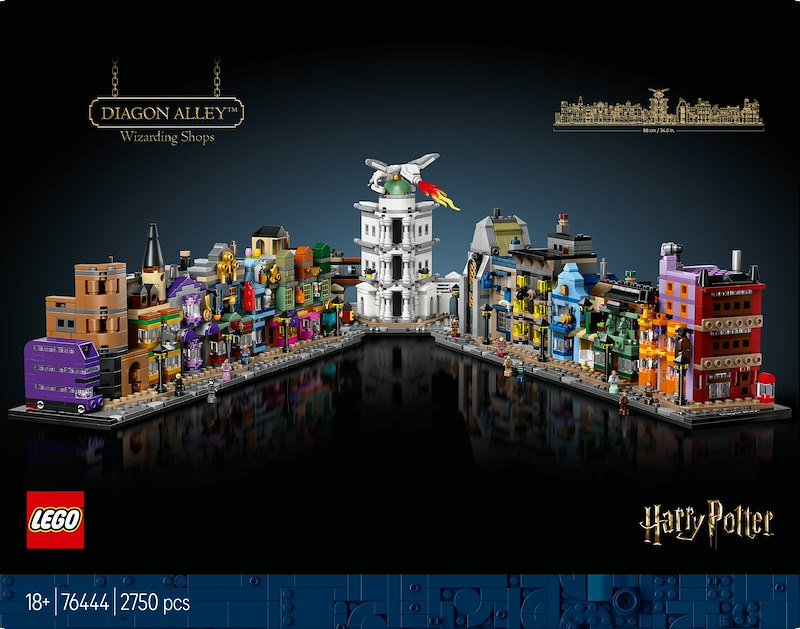 Lego Harry Potter Negozi di magia di Diagon Alley 76444