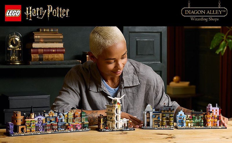 Lego Harry Potter Negozi di magia di Diagon Alley 76444