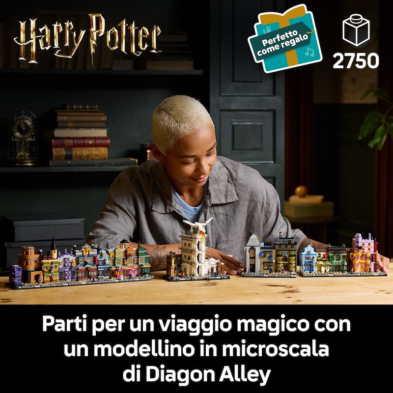 Lego Harry Potter Negozi di magia di Diagon Alley 76444
