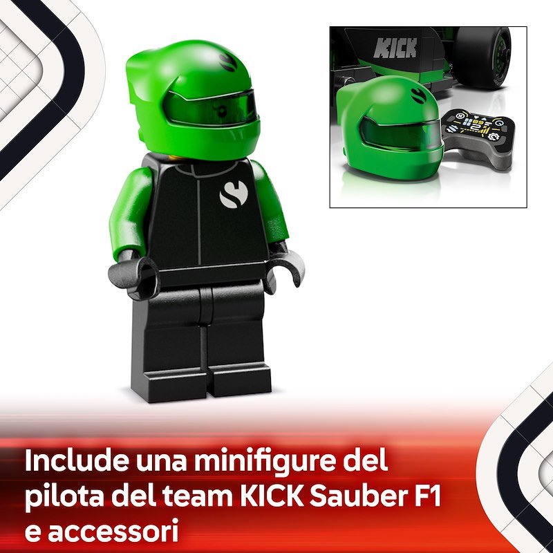 Lego® Speed Champions Auto da corsa KICK Sauber F1 Team C44 77247