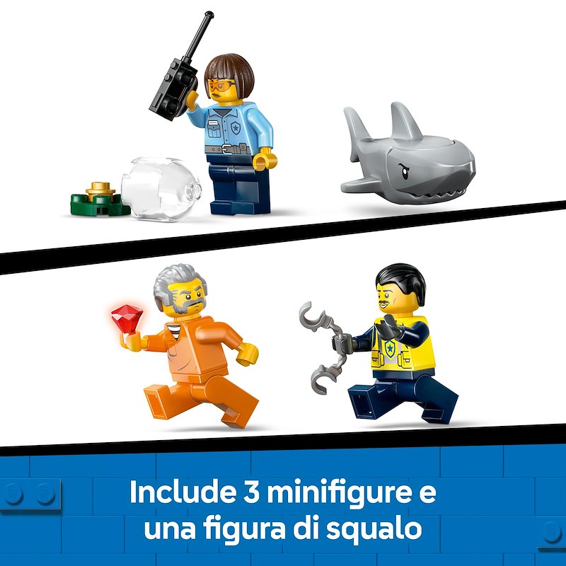 Lego® Inseguimento del motoscafo della Polizia 60456