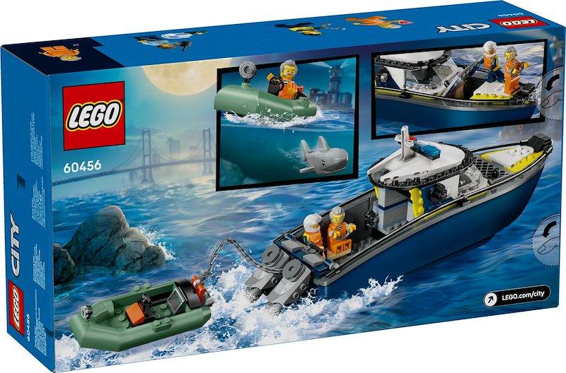 Lego® Inseguimento del motoscafo della Polizia 60456