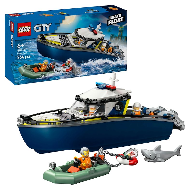 Lego® Inseguimento del motoscafo della Polizia 60456