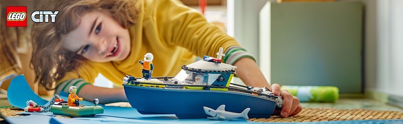 Lego® Inseguimento del motoscafo della Polizia 60456