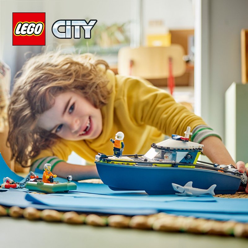 Lego® Inseguimento del motoscafo della Polizia 60456