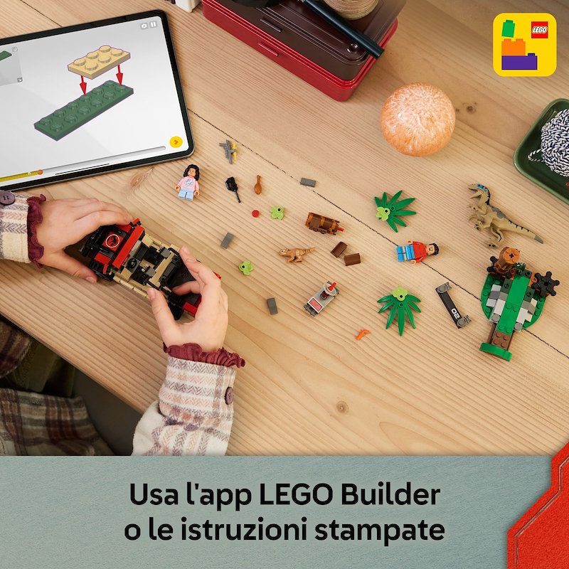 Lego® Fuga dal Raptor sul fuoristrada 76972