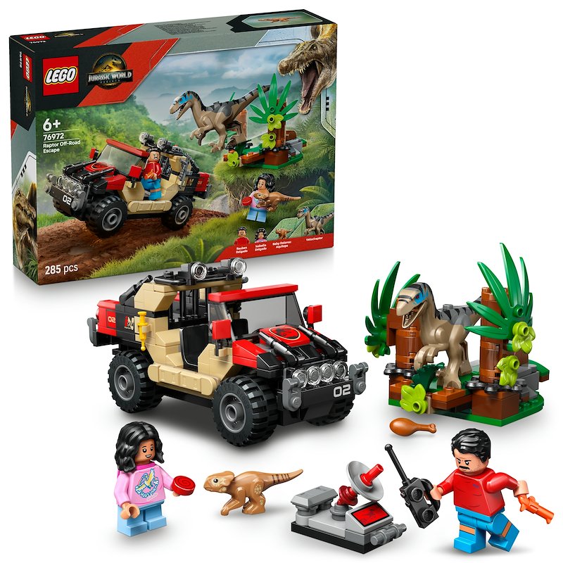 Lego® Fuga dal Raptor sul fuoristrada 76972