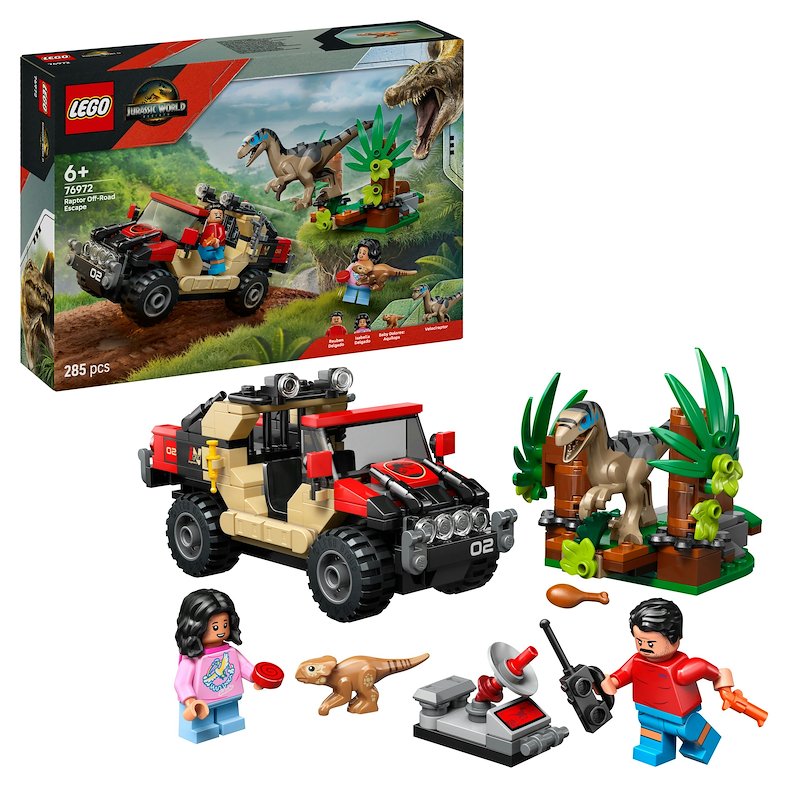 Lego® Fuga dal Raptor sul fuoristrada 76972