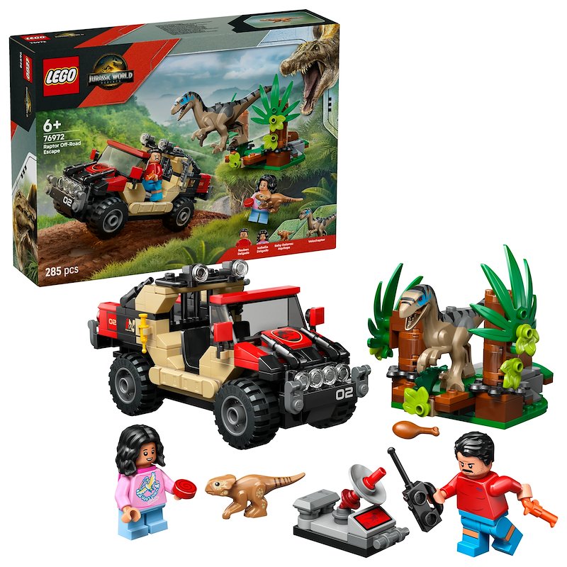 Lego® Fuga dal Raptor sul fuoristrada 76972