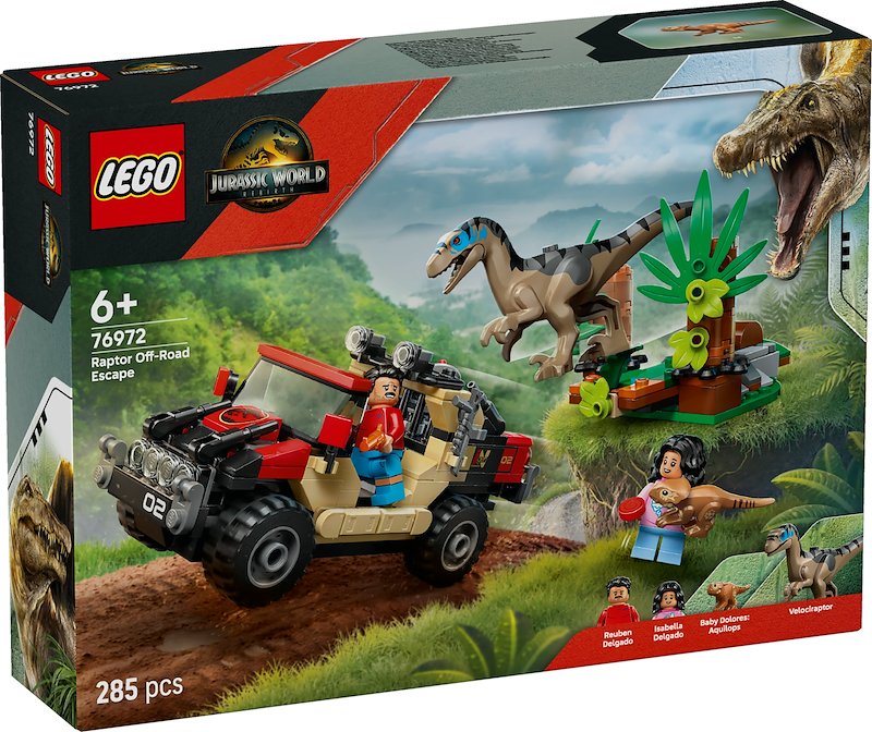 Lego® Fuga dal Raptor sul fuoristrada 76972