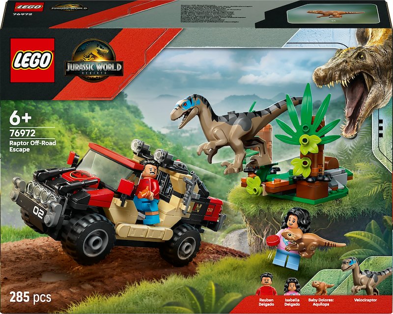Lego® Fuga dal Raptor sul fuoristrada 76972